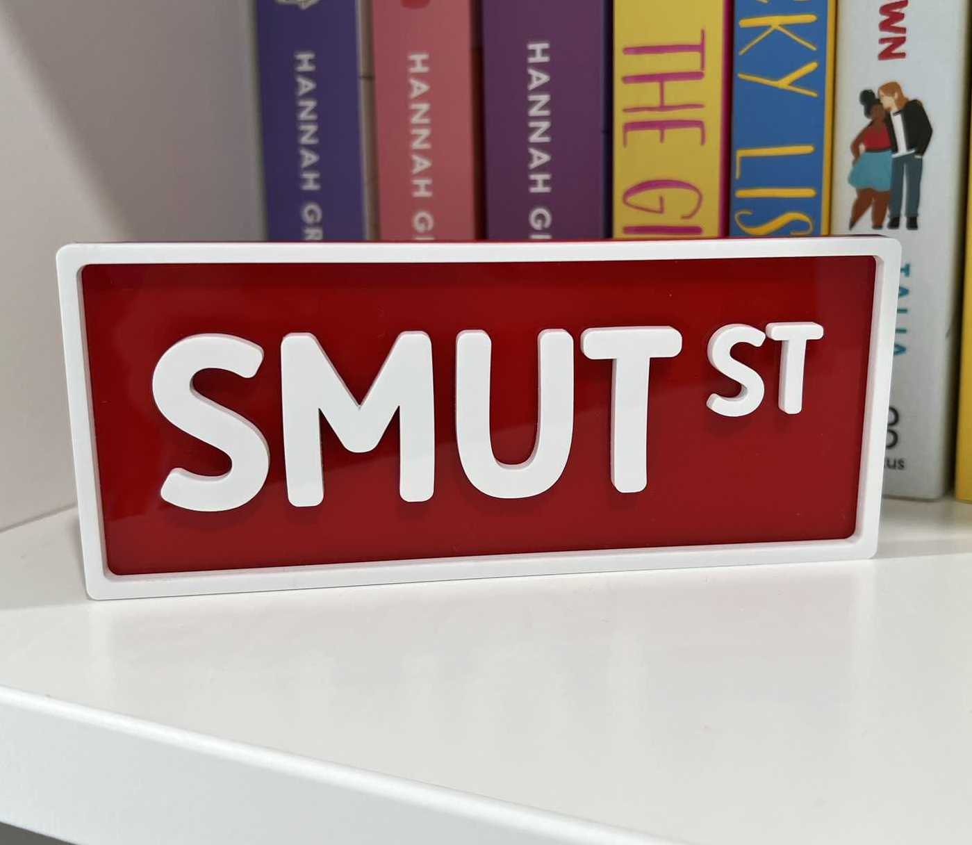 Bookish Street Sign - Smut St