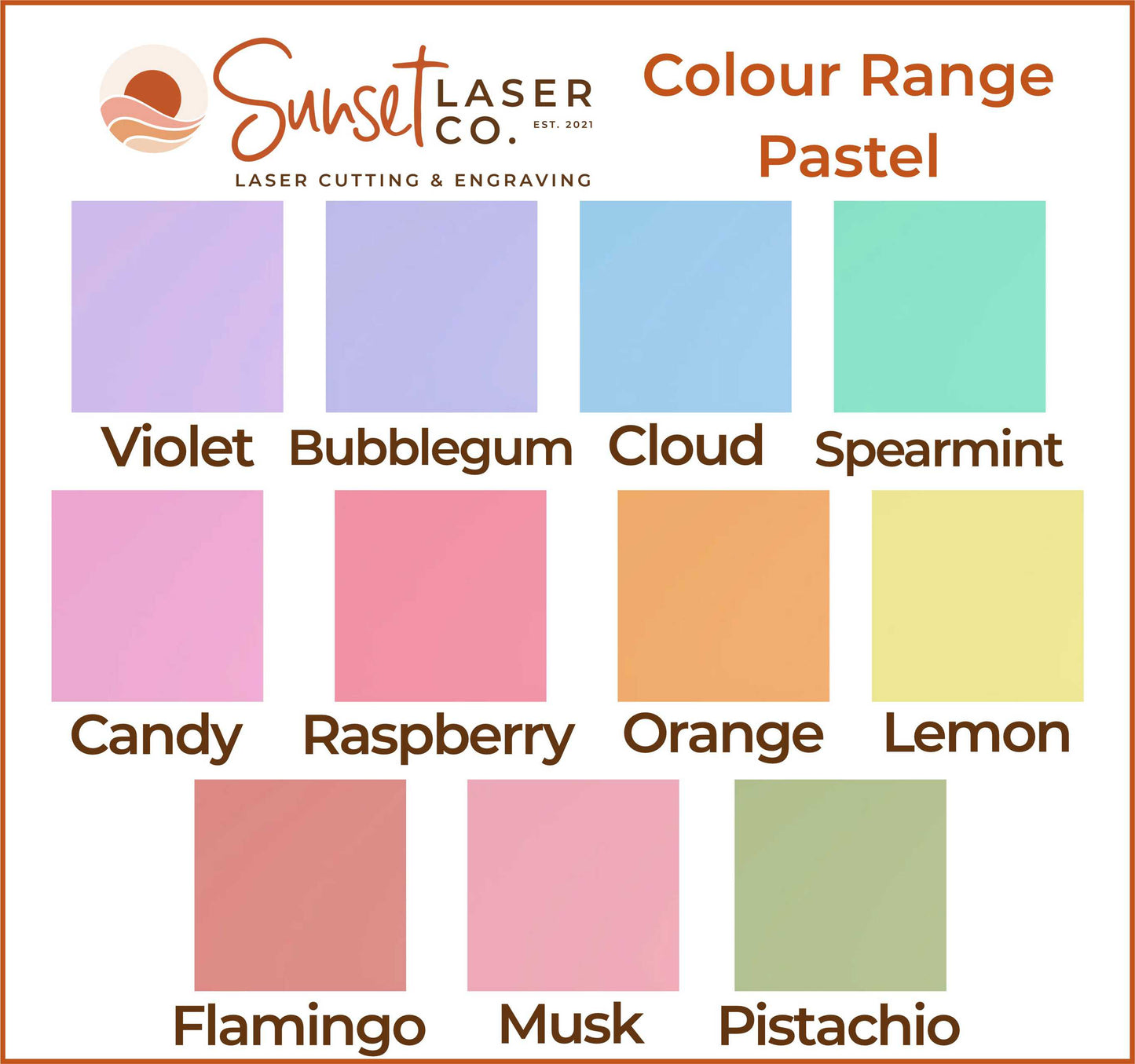Custom Kids Art Display Fridge Magnet Colour Range Pastel Options
