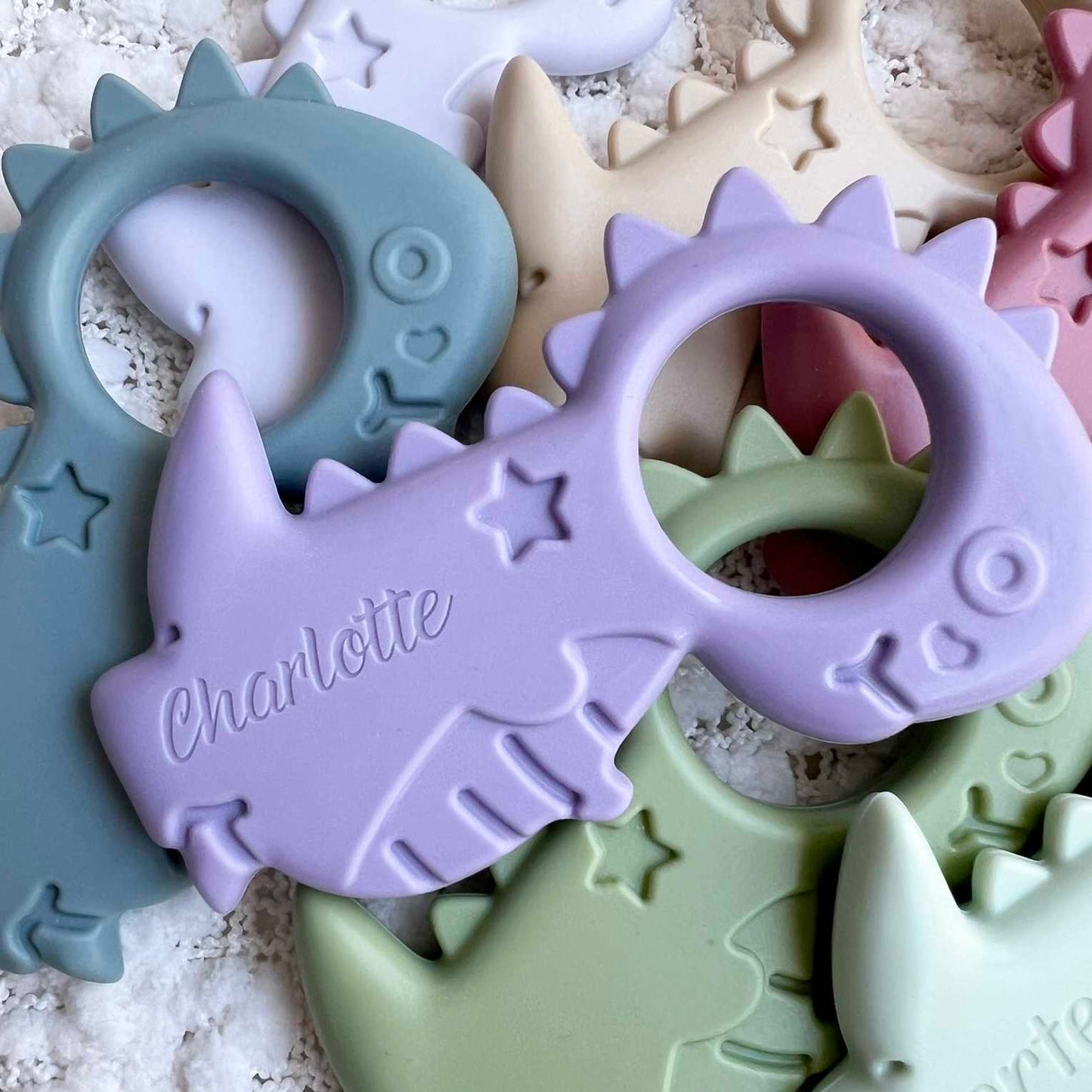 Silicone Baby Teether - Dinosaur