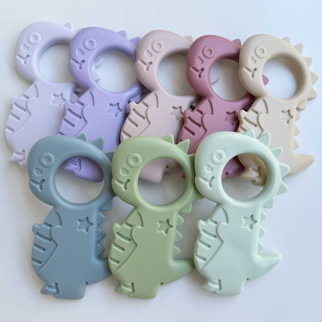 Silicone Baby Teether - Dinosaur