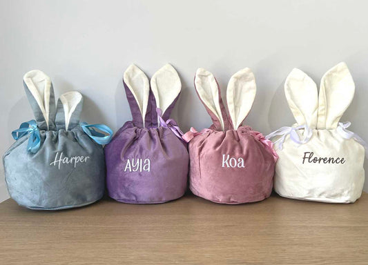 Personalised Easter Bunny Bag - Cream