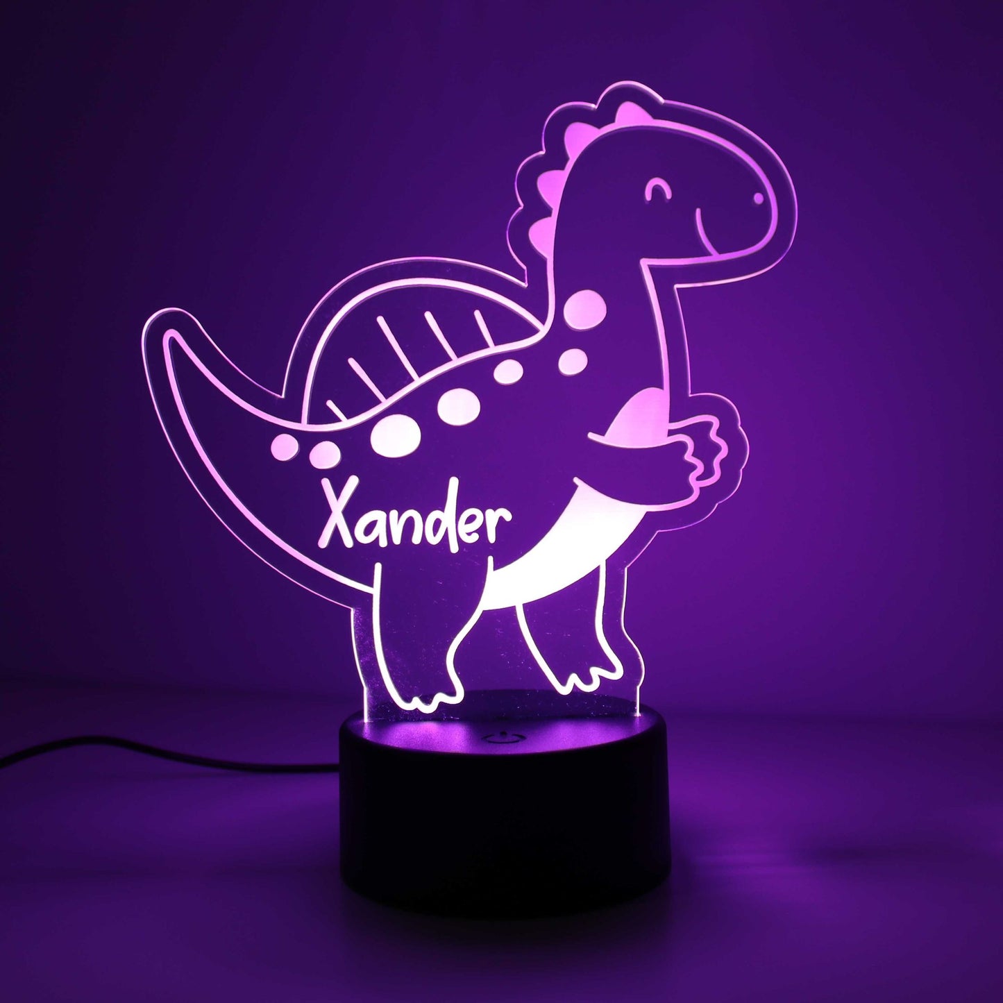 Personalised Dinosaur Kids Night Light