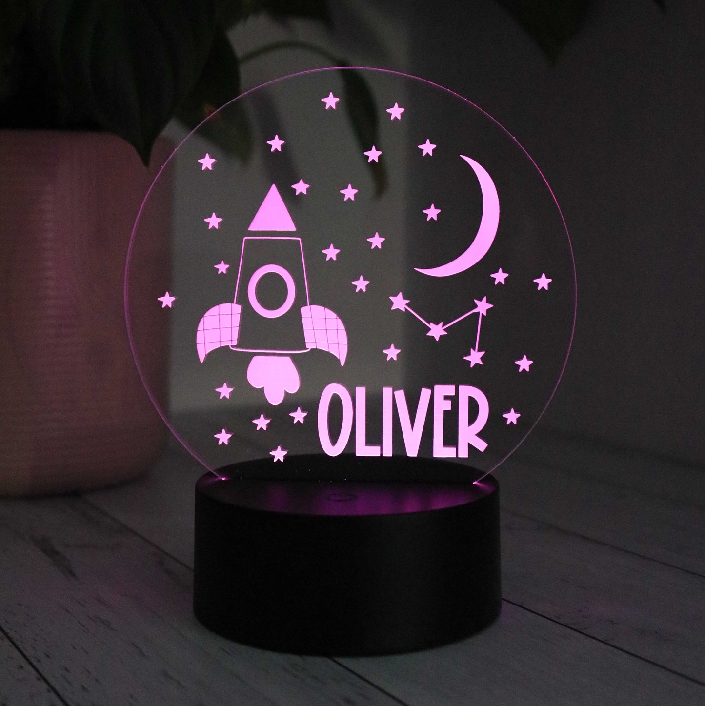 Personalised Kids Space Night Light
