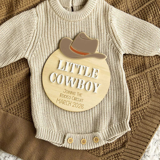Western Pregnancy Announcement Cowboy