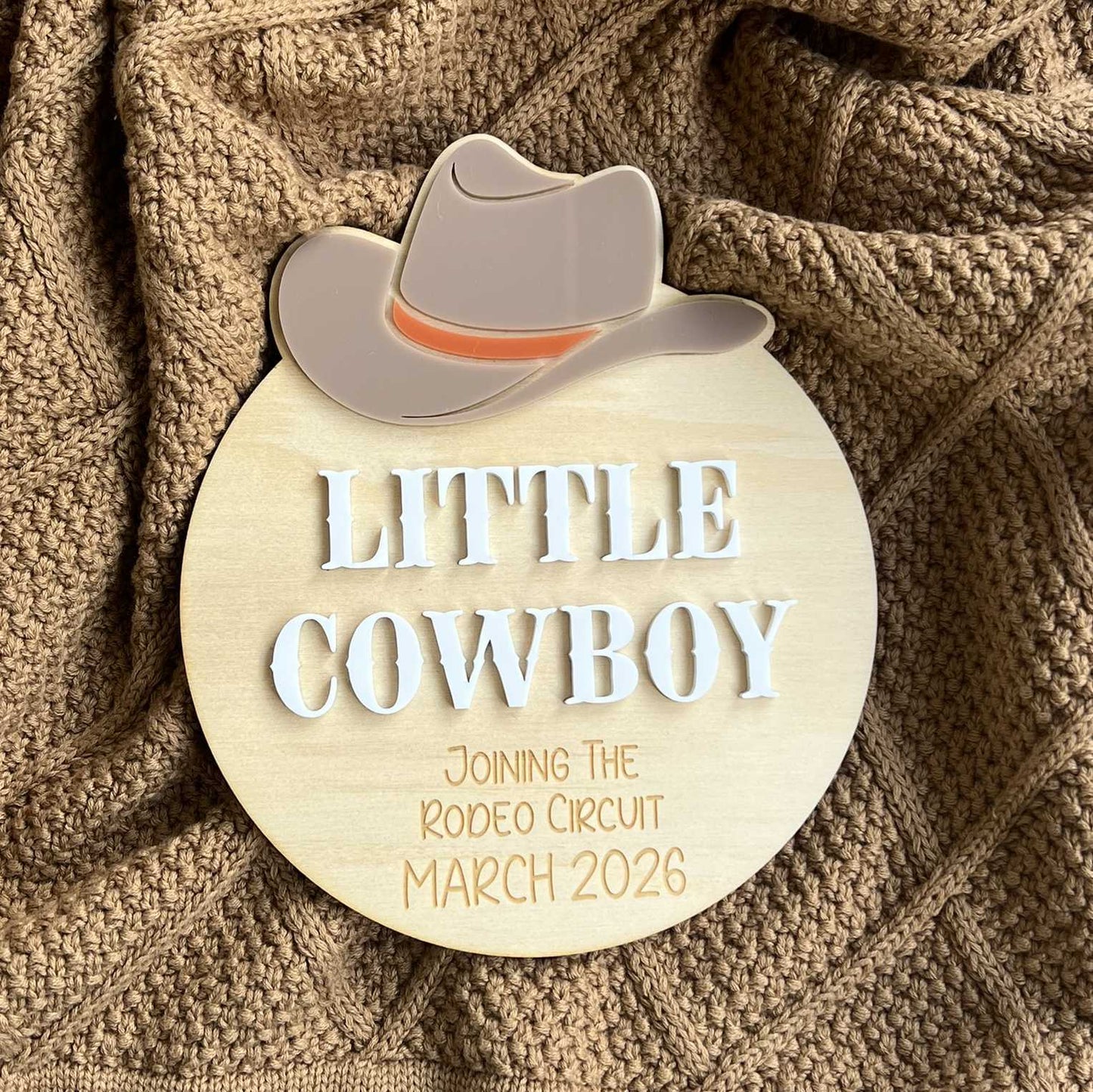 Western Pregnancy Announcement Cowboy