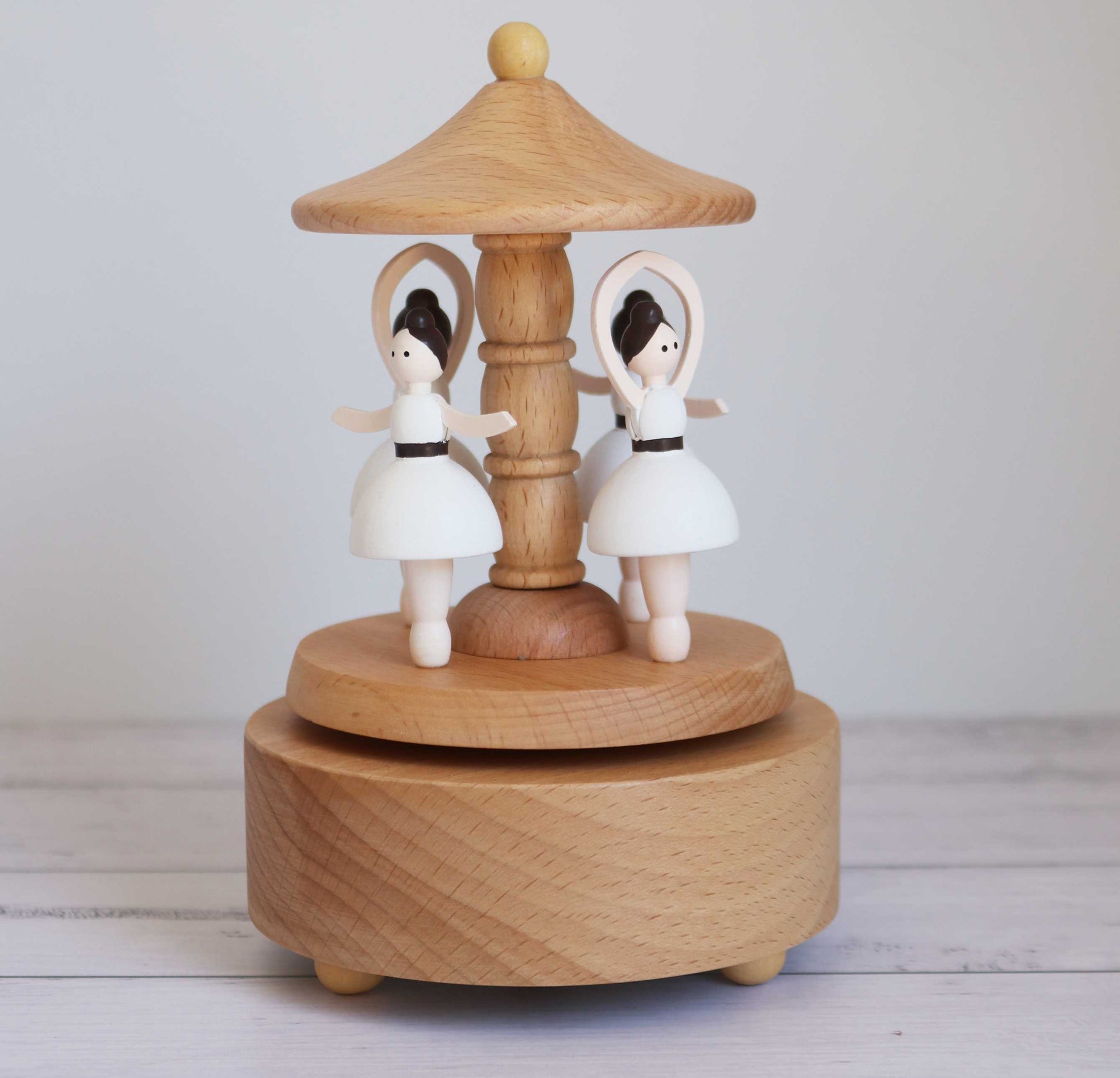 Personalised Wooden Ballerina Musical Carousel