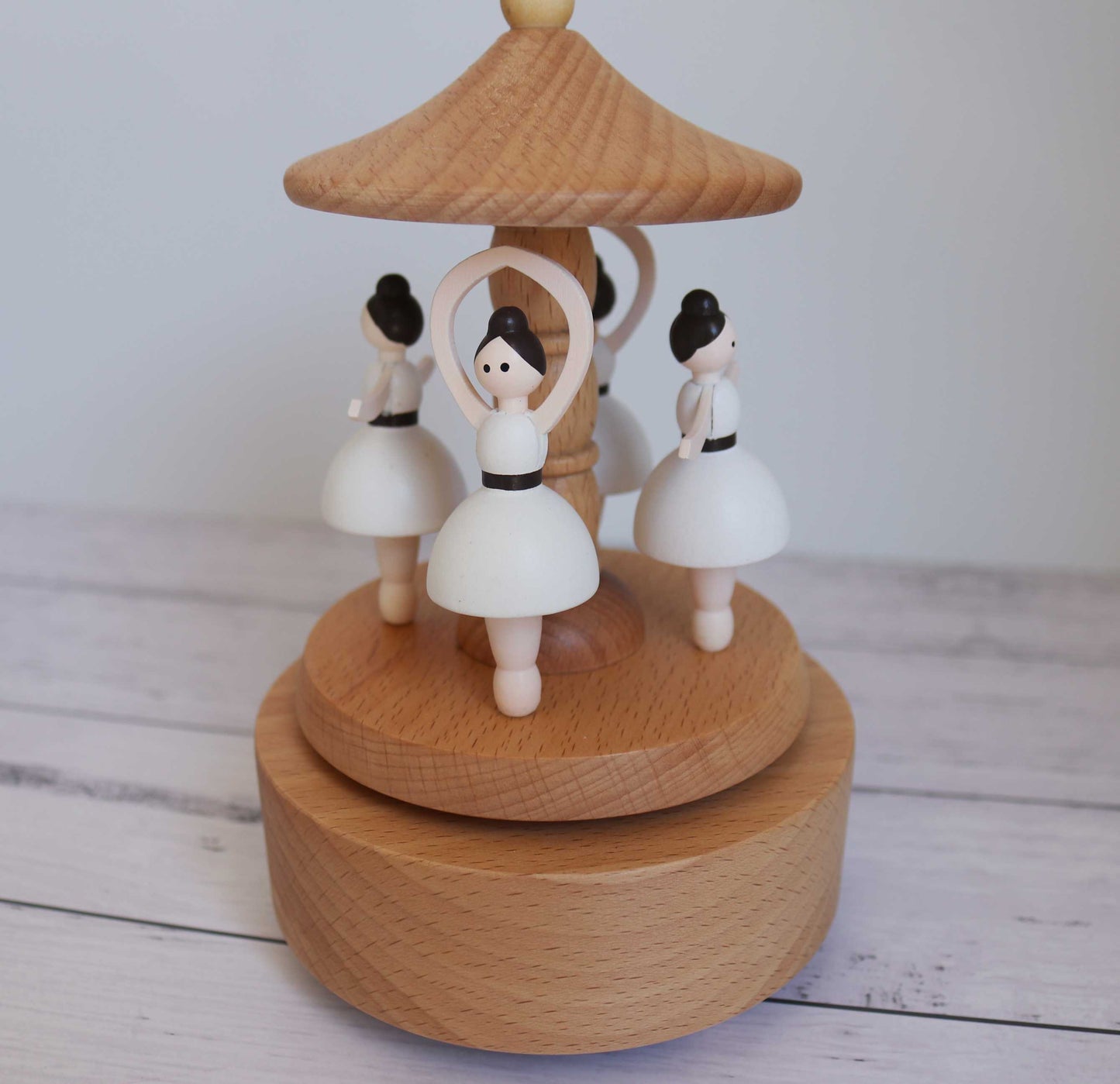 Personalised Wooden Ballerina Musical Carousel