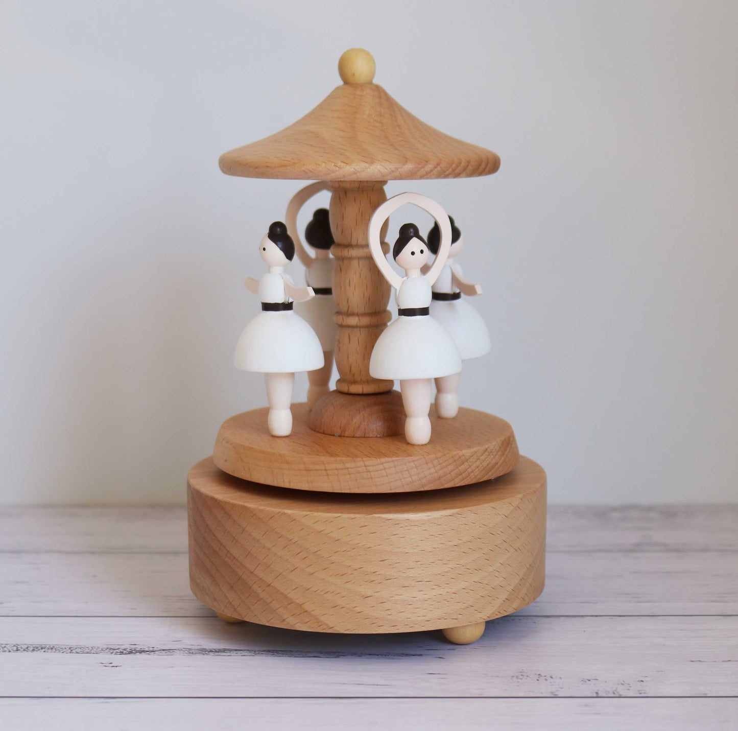 Personalised Wooden Musical Carousel - Ballerina