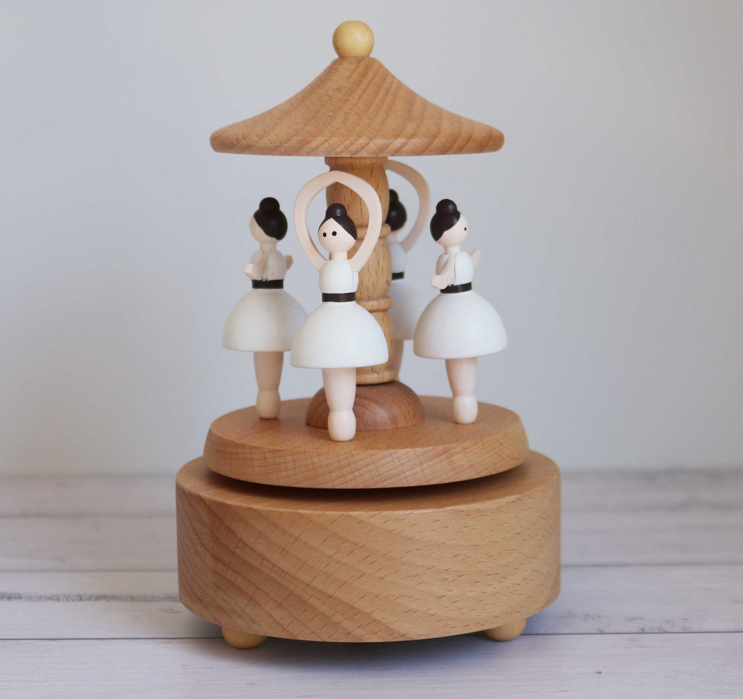 Personalised Wooden Musical Carousel - Ballerina