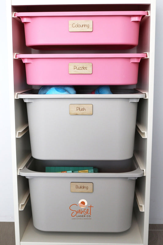 Wooden Playroom Labels