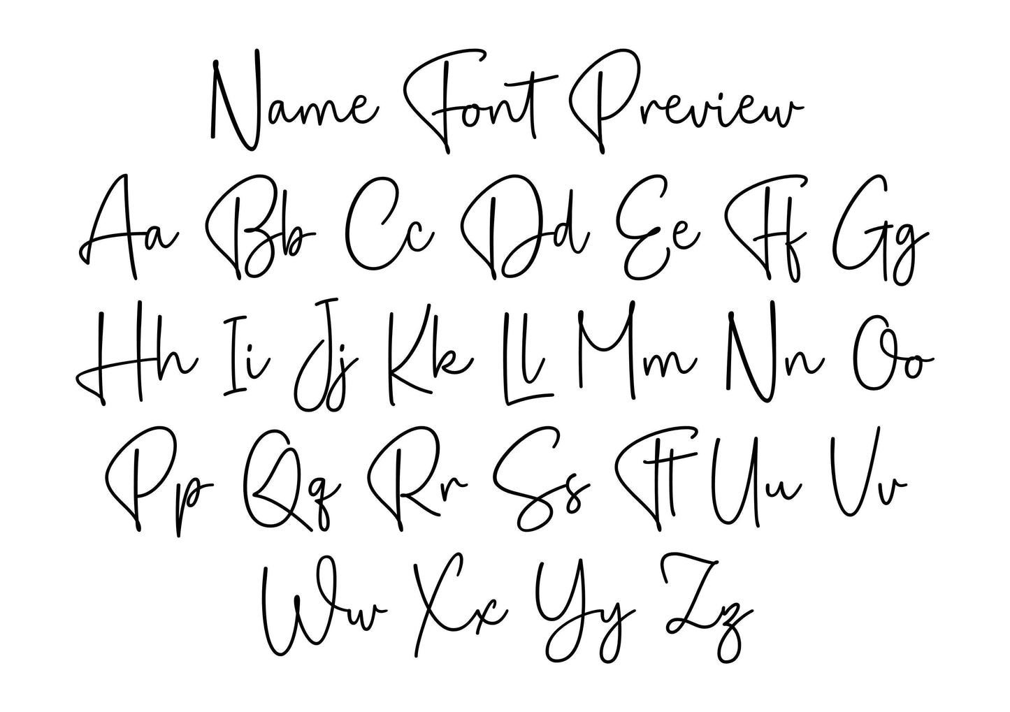 Personalised First Haircut Keepsake Box font preview