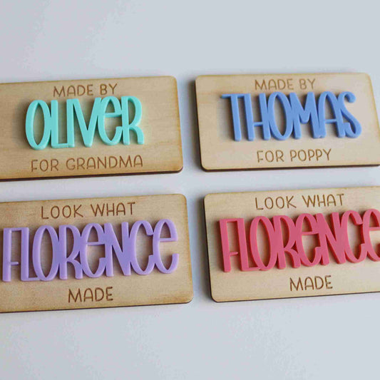 Group image showing 4 variations of Art Magnets 