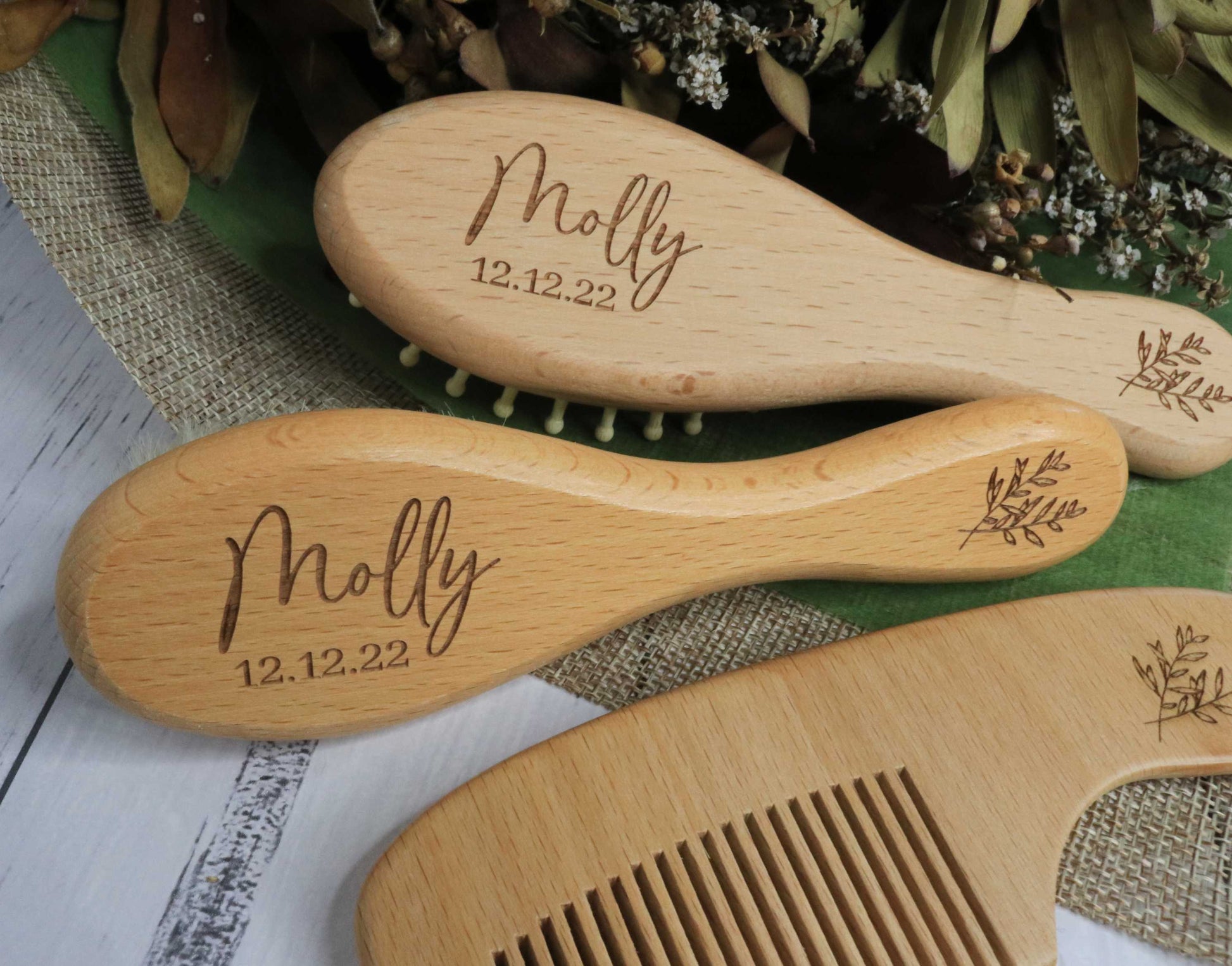 Personalised Baby Brush Set