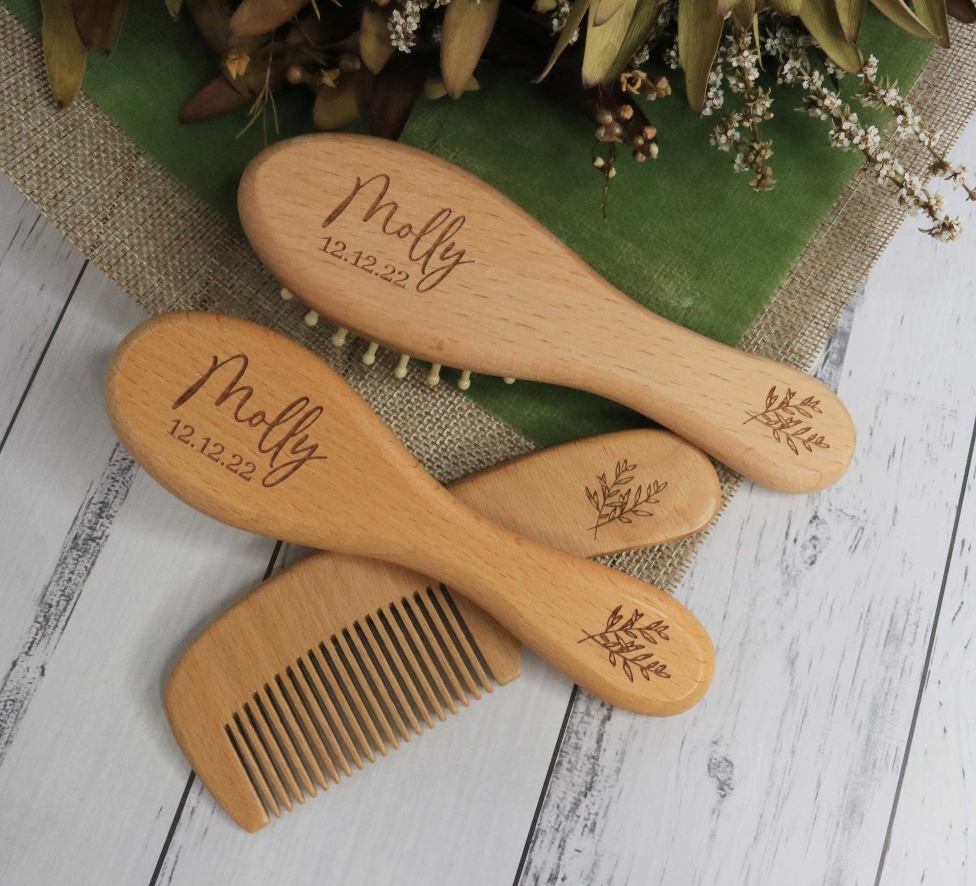 Personalised Baby Brush Set