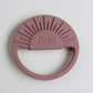 Personalised Blush Pink Silicone Sun Teether for Ayla