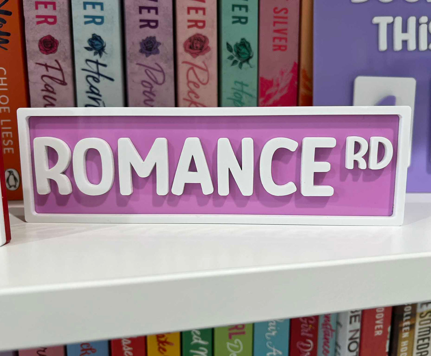 Bookish Street Sign - Romance Rd