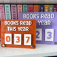 Books Read Tracker Display Sign