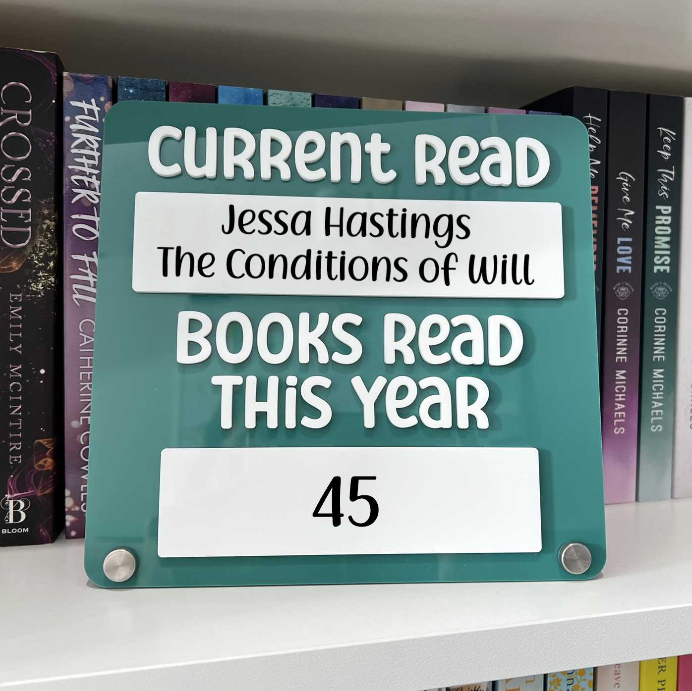 Book Tracker Display Sign