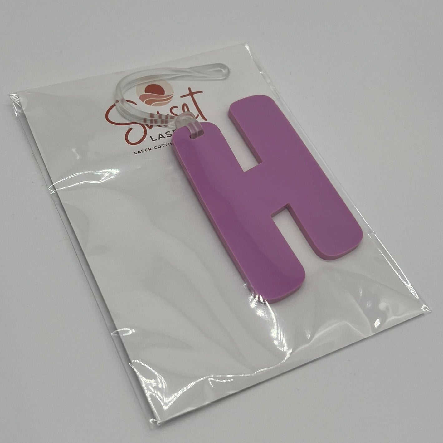 Letter H Candy Bag Tag
