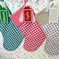 Personalised Acrylic Gift Tags on Christmas Stockings
