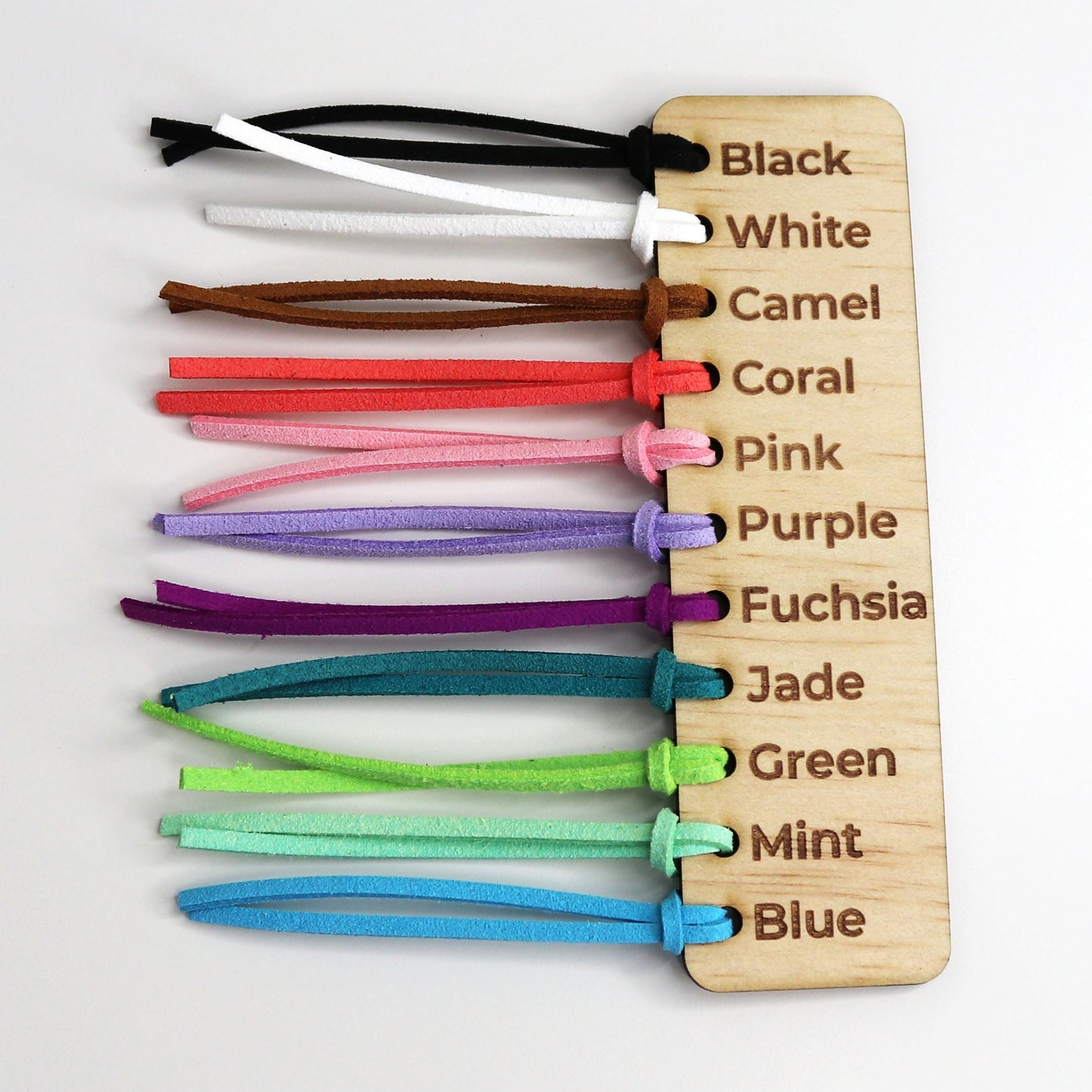 Faux Suede Ornament Hanger Colour Chart