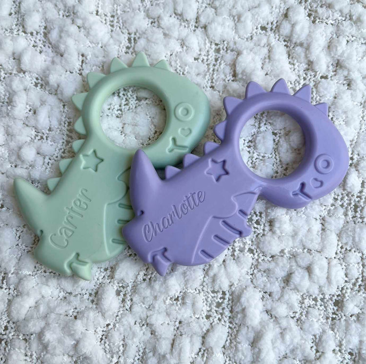 Silicone Baby Teether - Dinosaur