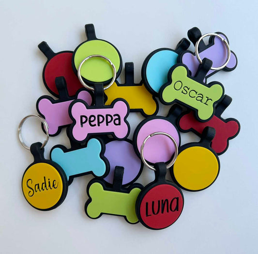 Silicone Pet Tag - Bone