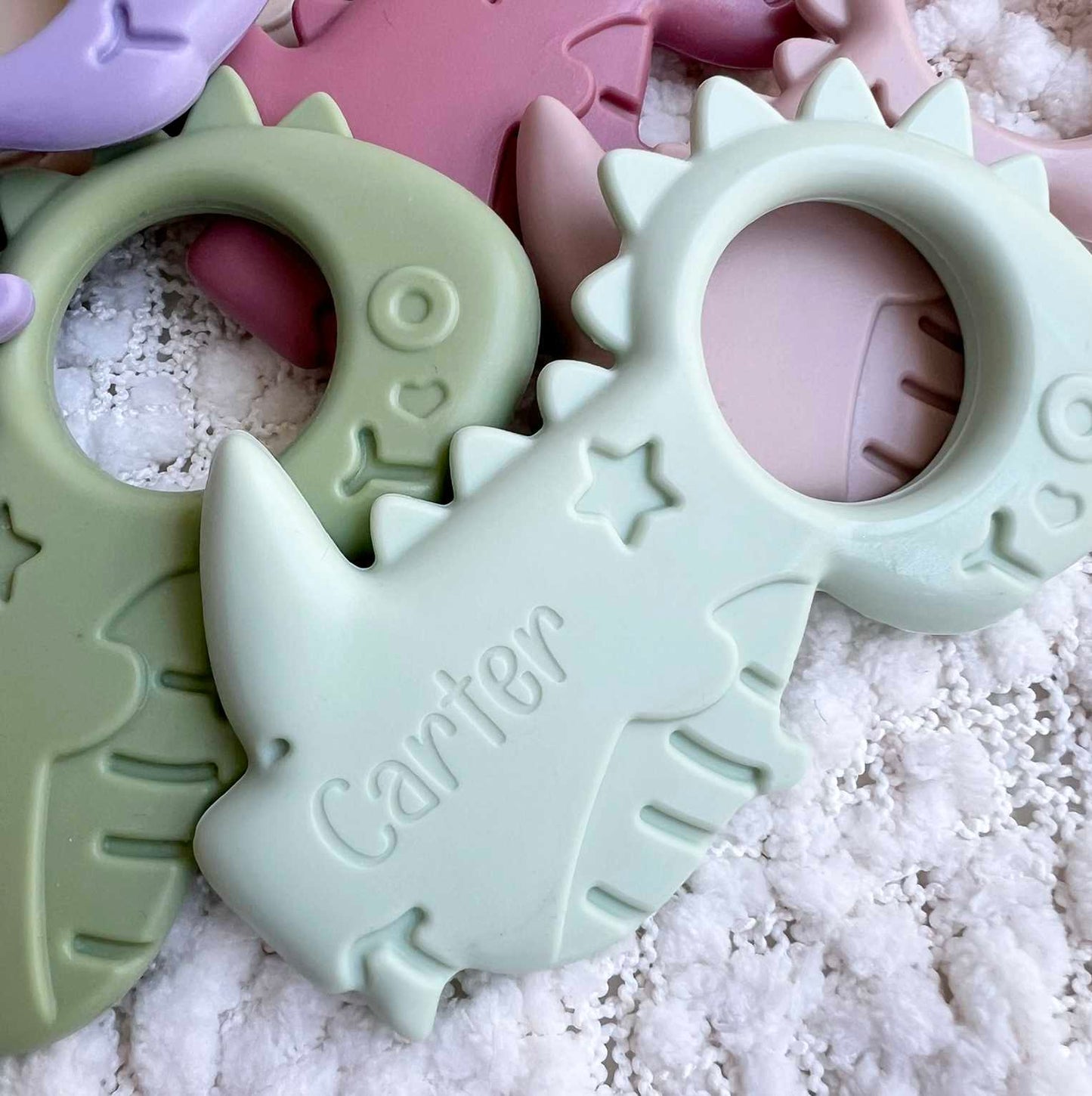 Silicone Baby Teether - Dinosaur