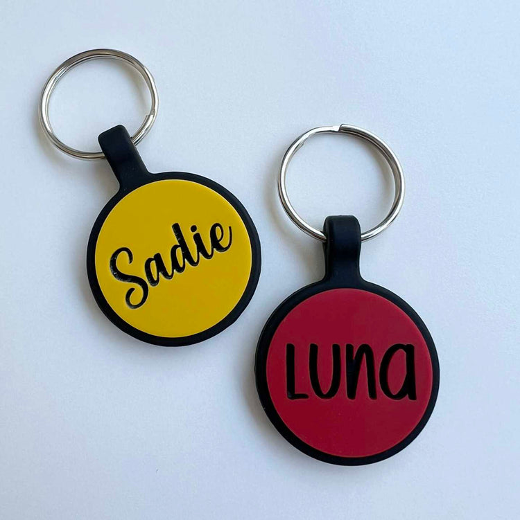 Silicone Pet Tag - Round
