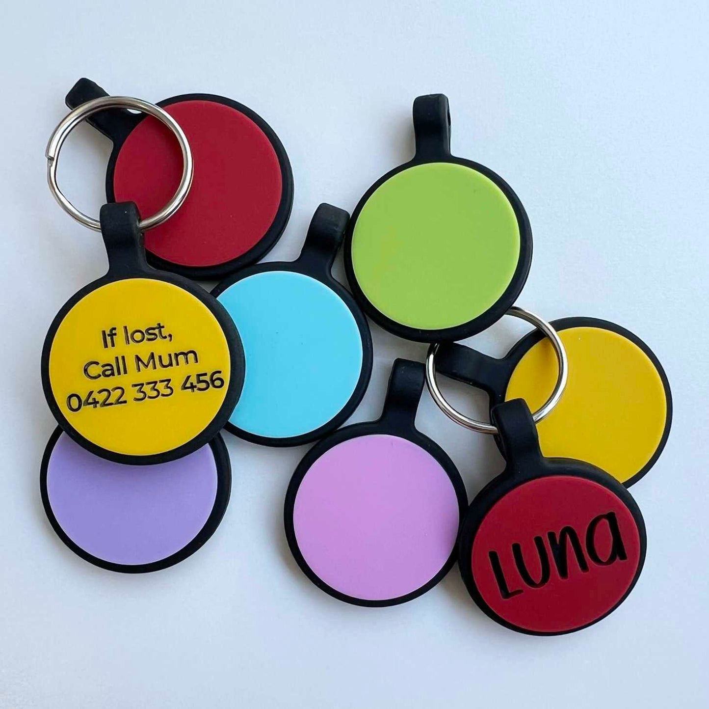 Silicone Pet Tag - Round