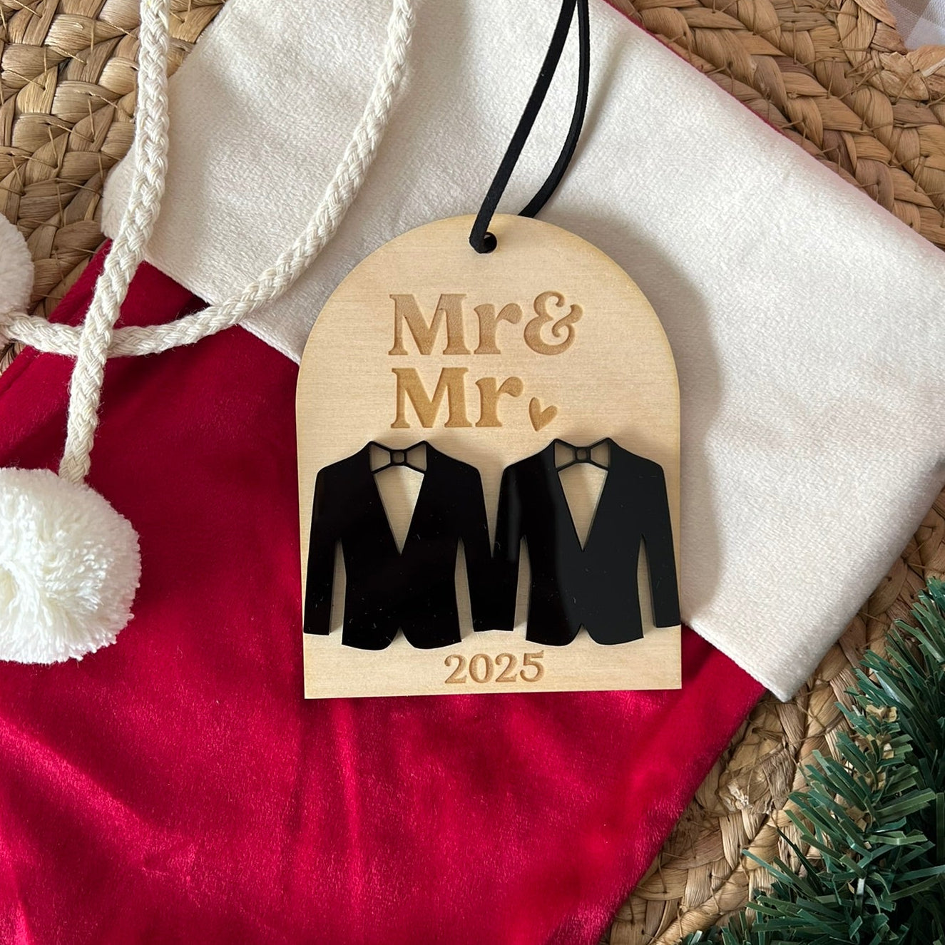 Mr & Mr Wedding Ornament