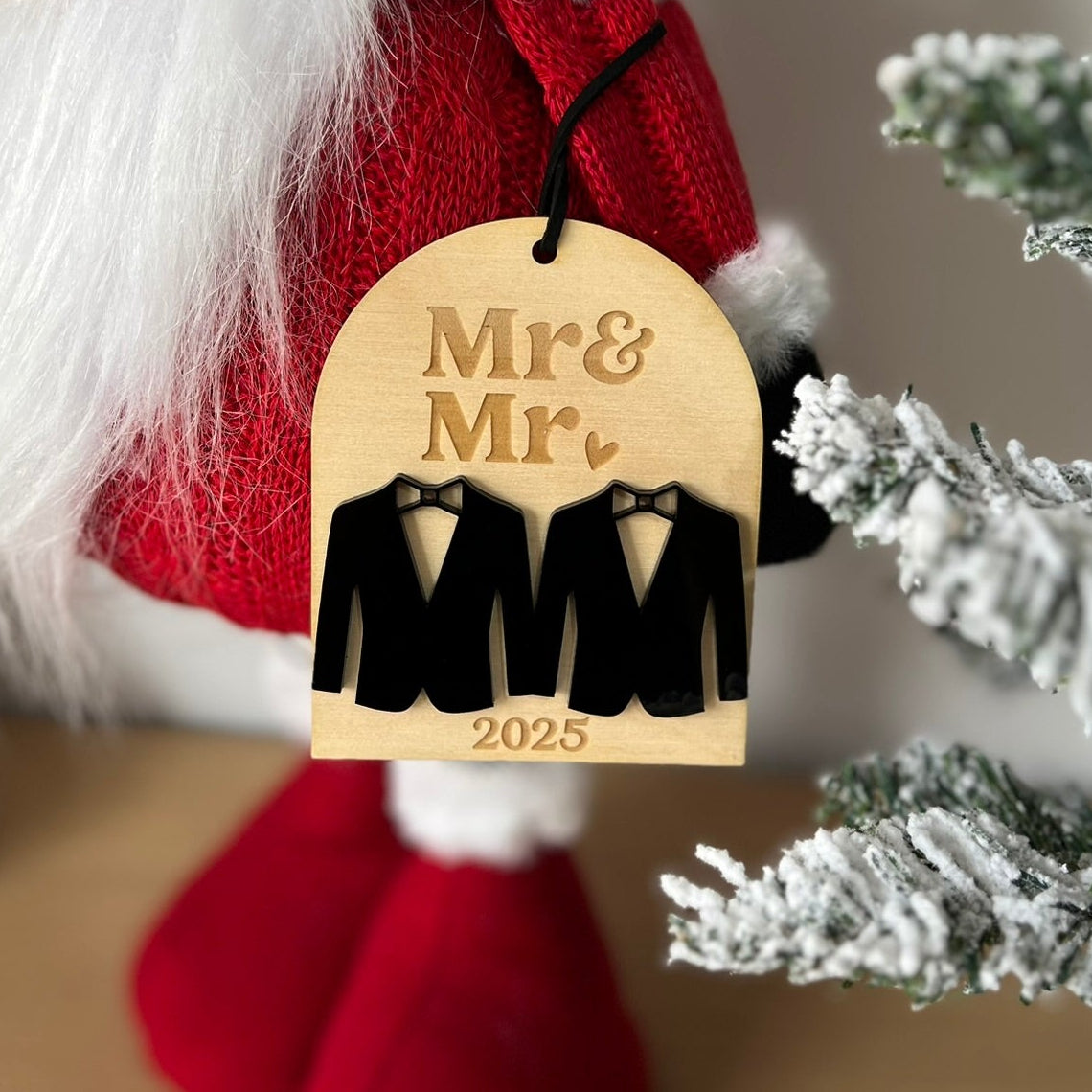 Mr & Mr Wedding Ornament