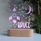 Kids Night Light with Space Design and Personalised