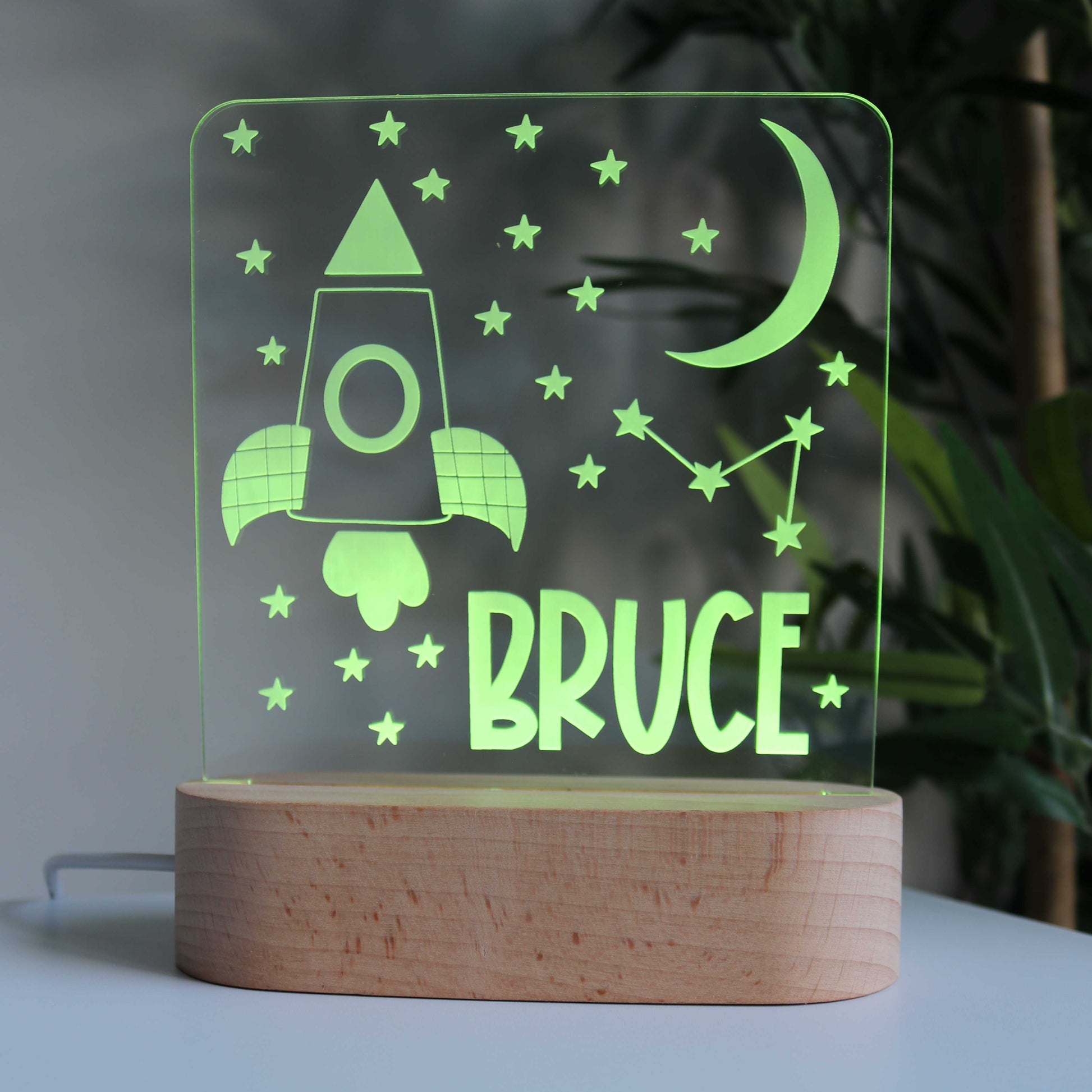 Kids Night Light with Space Design and Personalised 