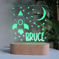 Kids Night Light with Space Design and Personalised 
