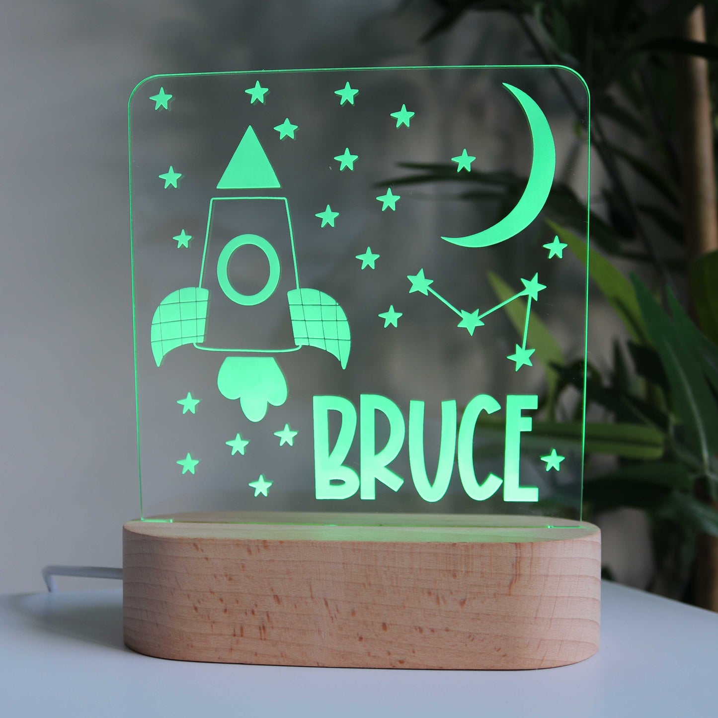 Kids Night Light with Space Design and Personalised 