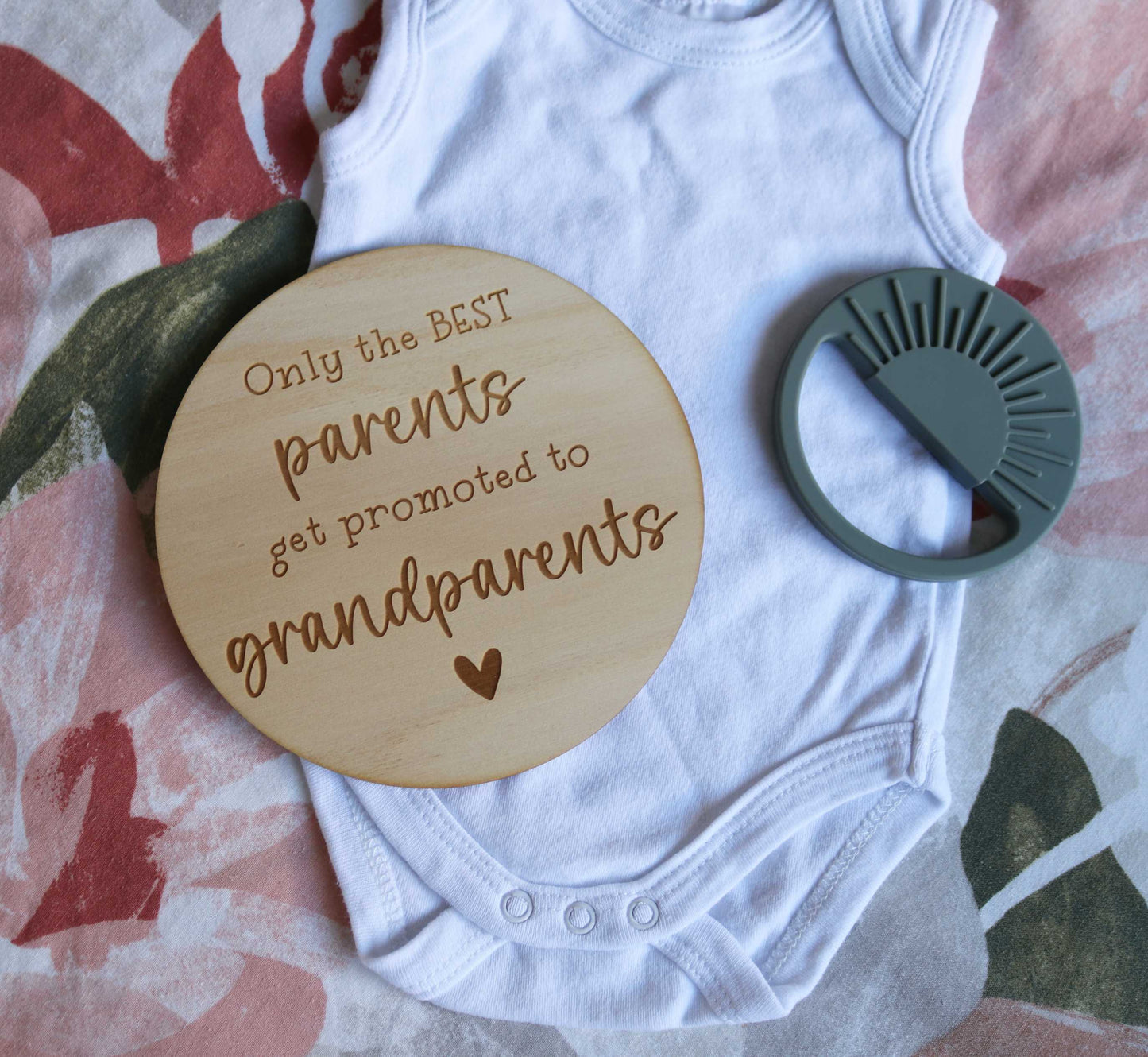 Pregnancy Announcement Plaque - Parents to Grandparents