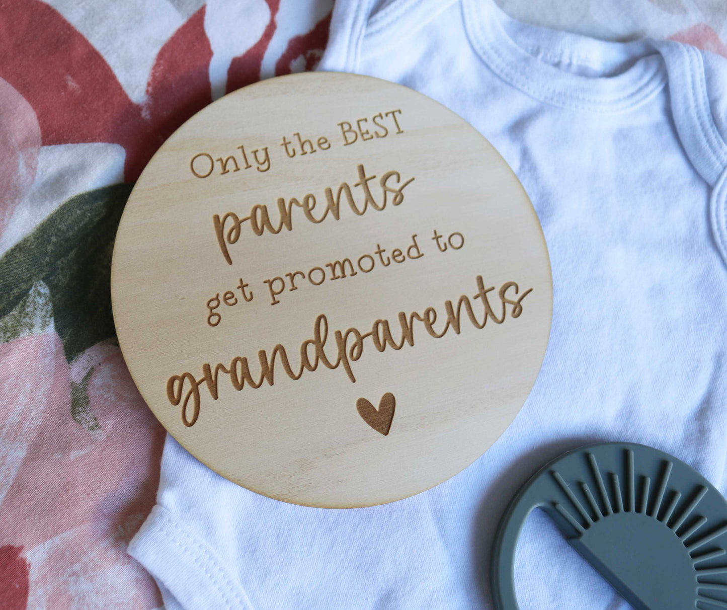 Pregnancy Announcement Plaque - Parents to Grandparents