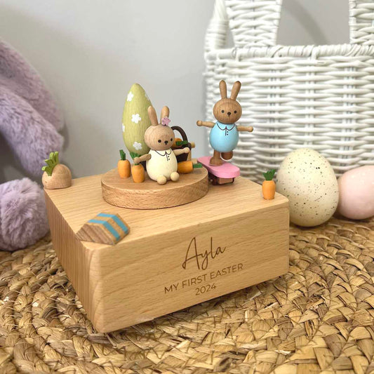 Personalised Wooden Easter Carousel