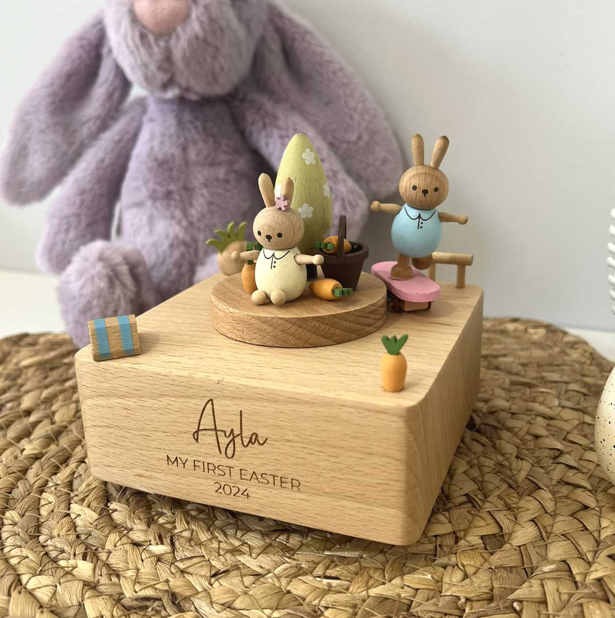 Personalised Wooden Easter Carousel