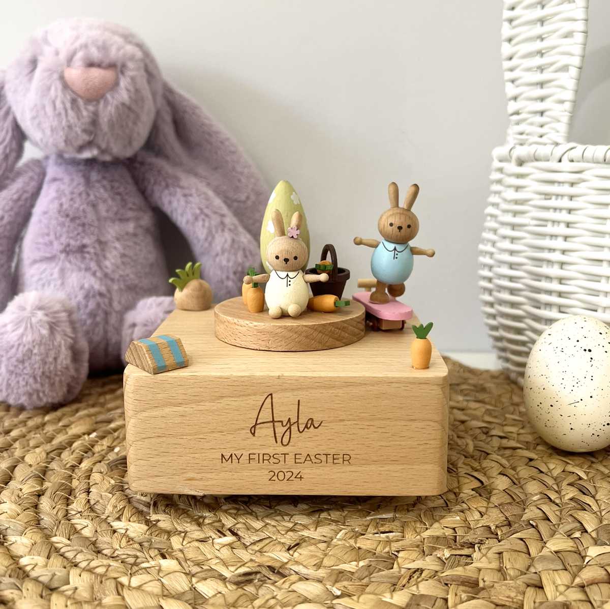 Personalised Wooden Easter Carousel