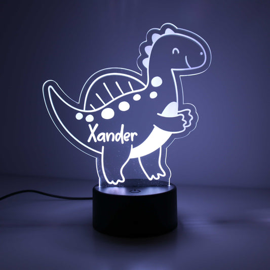 Personalised Dinosaur Kids Night Light