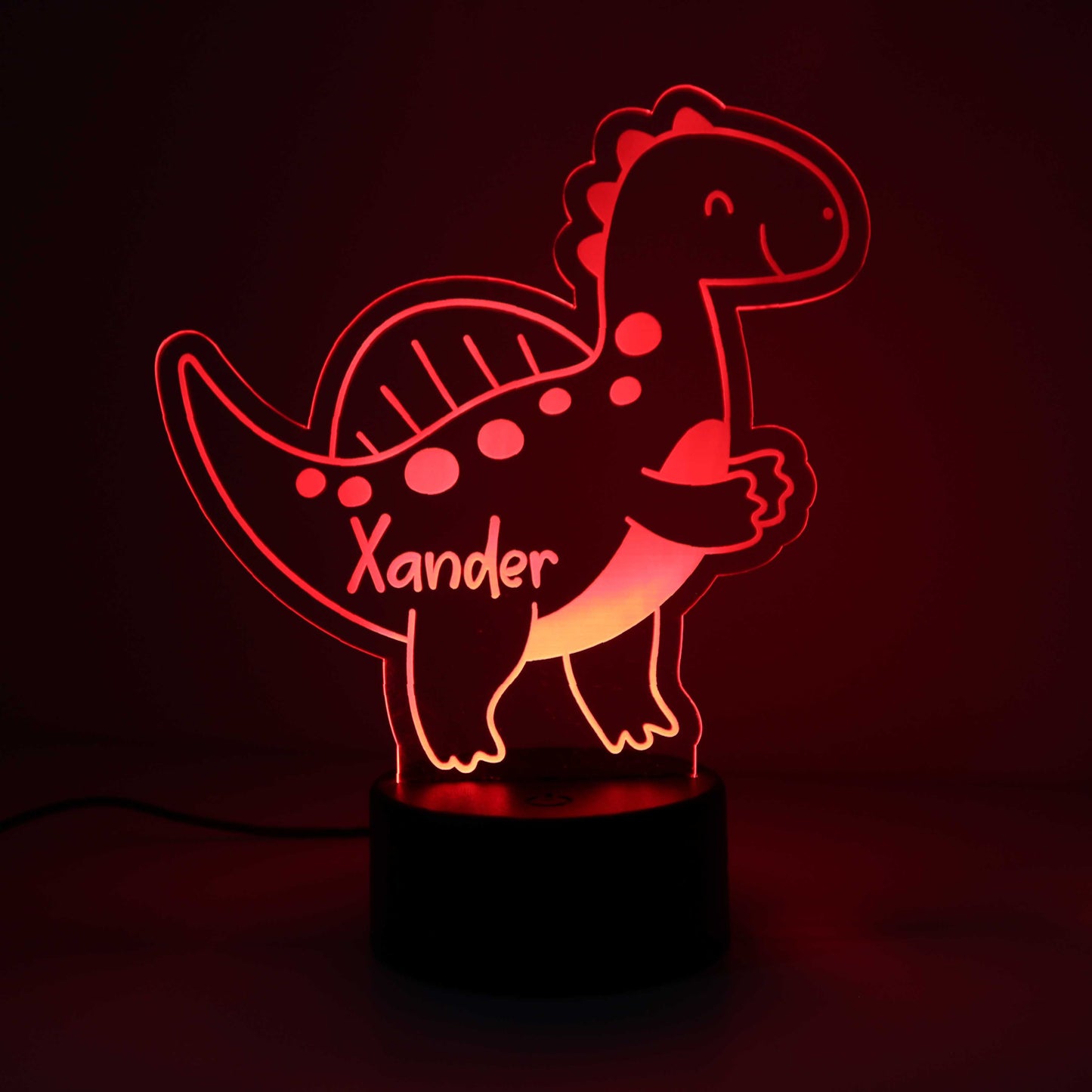 Personalised Dinosaur Kids Night Light