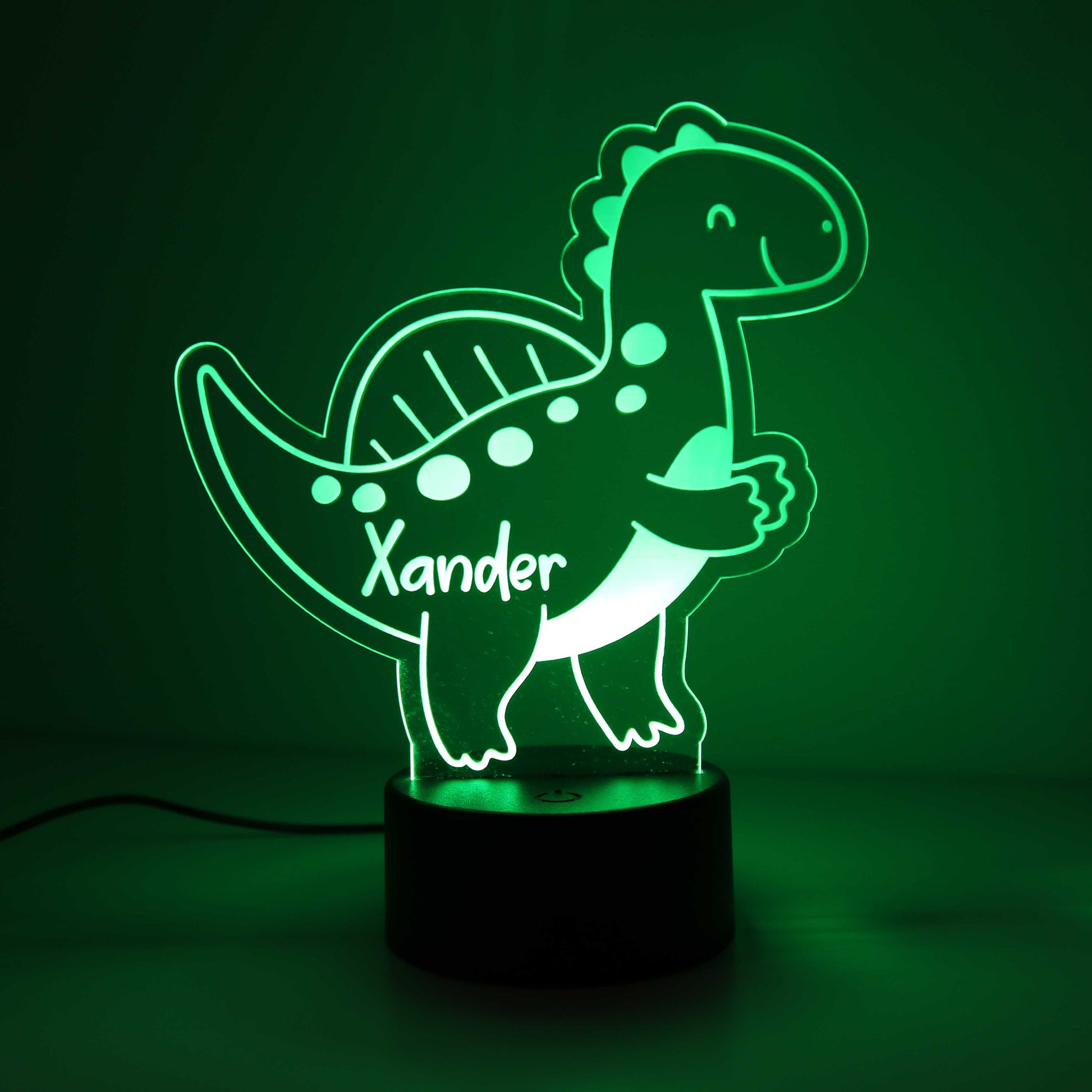 Personalised Dinosaur Kids Night Light