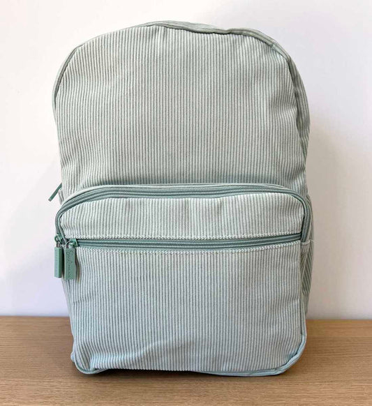 Personalised Corduroy Backpack - Large Green