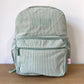 Large Green Corduroy Backpack with Embroidered Monochrome Name Embroidered - Ledger