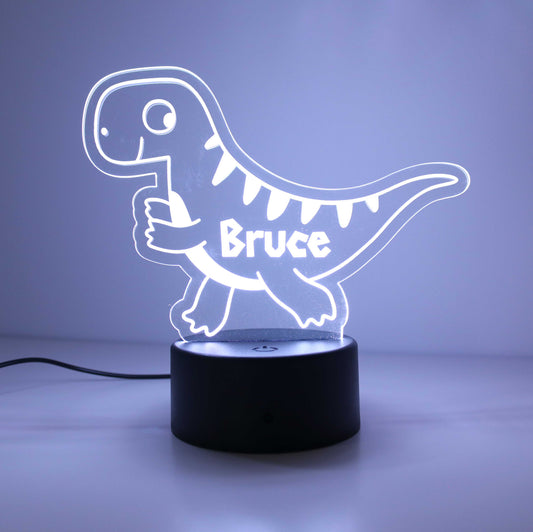 Personalised Dinosaur Kids Night Light