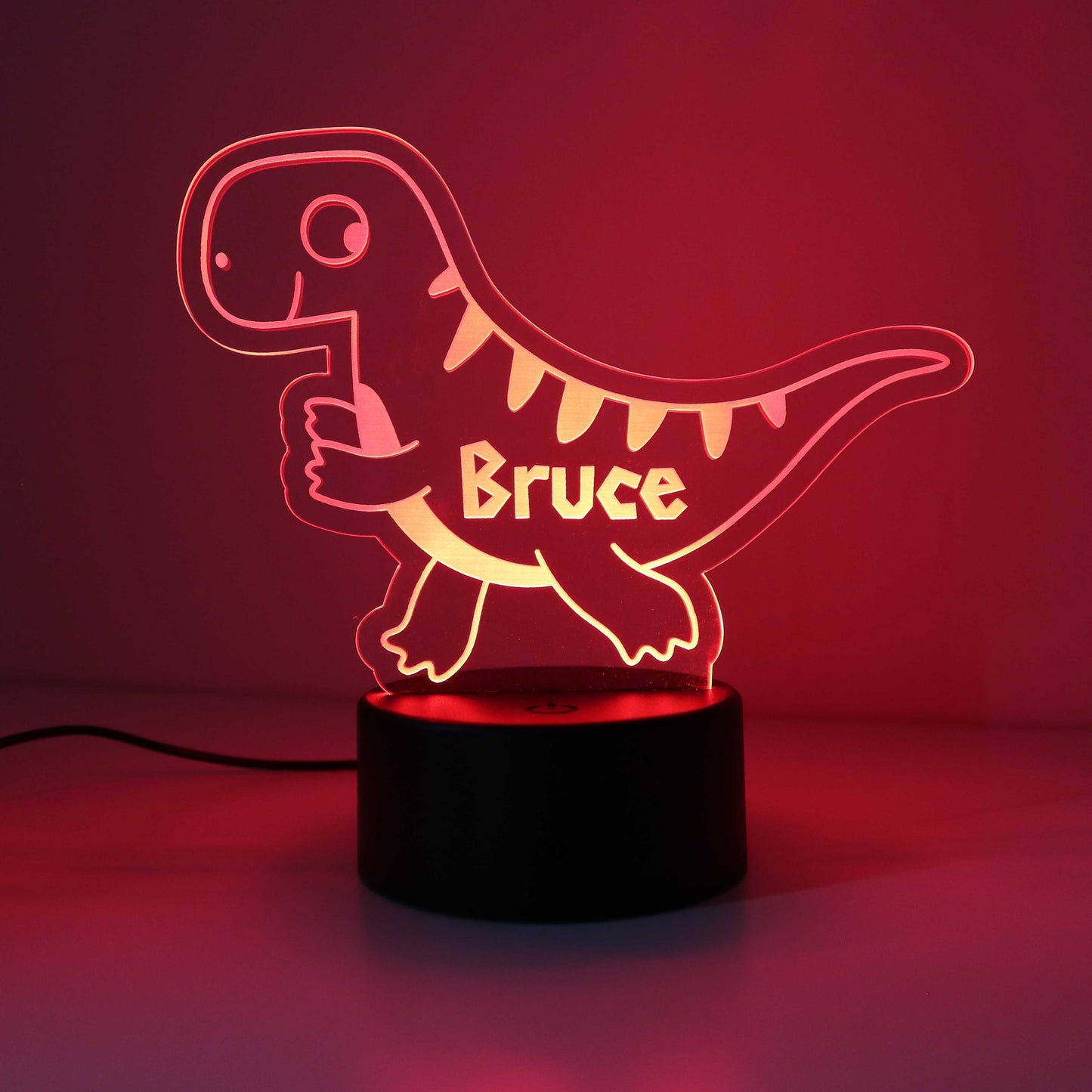 Personalised Dinosaur Kids Night Light