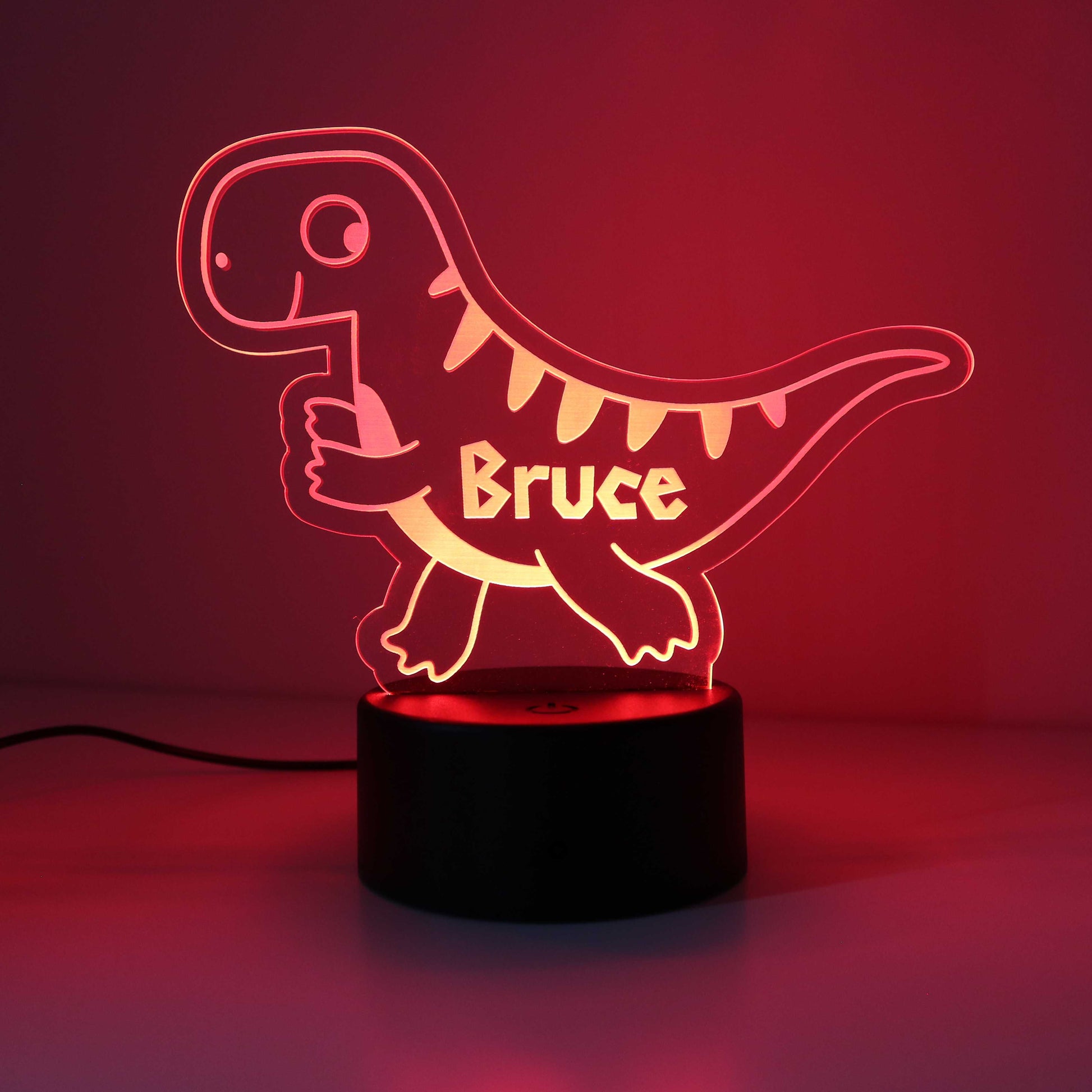 Personalised Dinosaur Kids Night Light