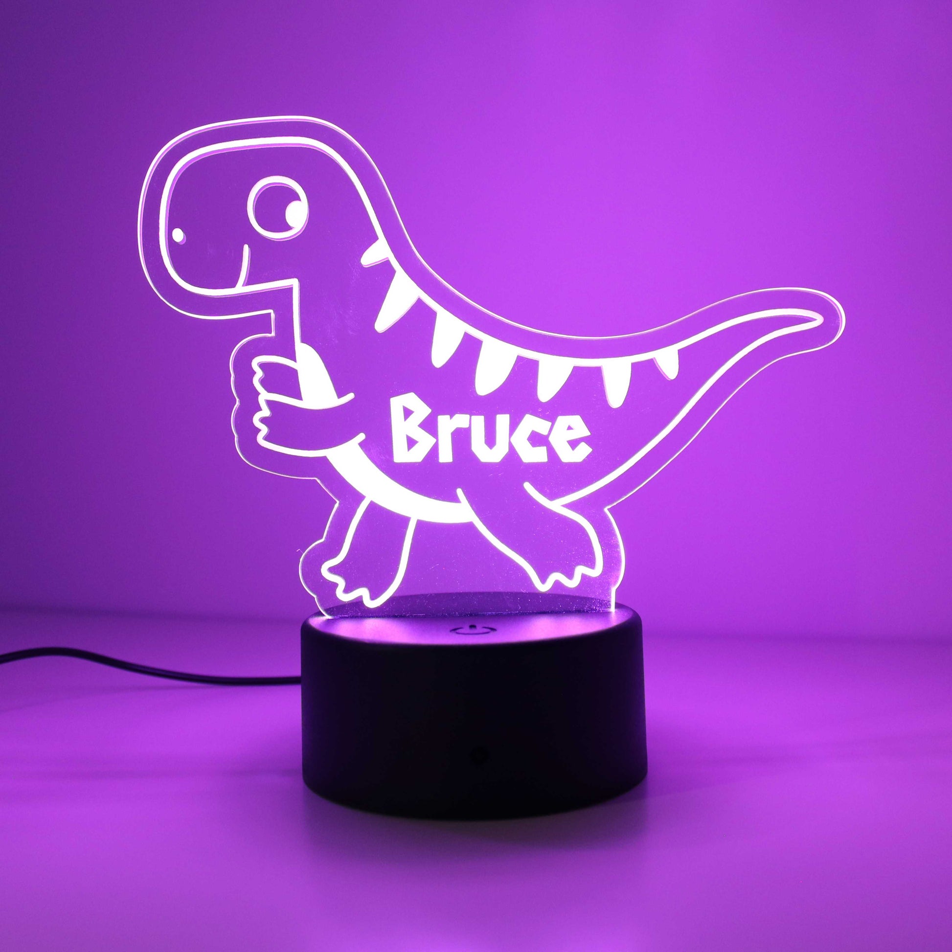 Personalised Dinosaur Kids Night Light